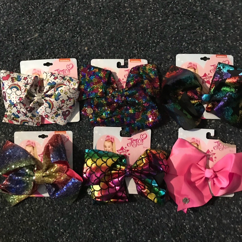NWT JoJo Siwa Bows Lot of 6